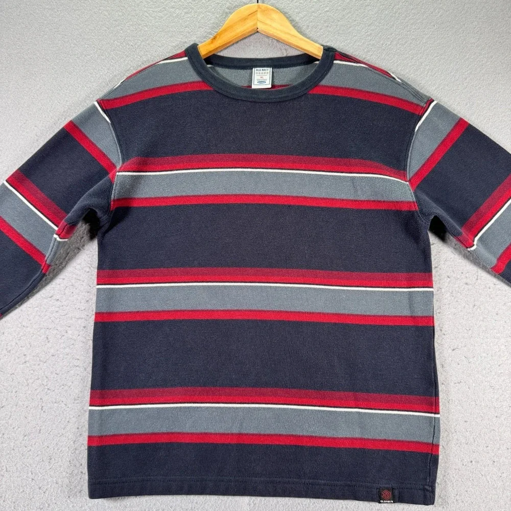 Vintage Old Navy Long Sleeve Sweater Youth‎ XL Multicolor Stripe Trendy Comfort